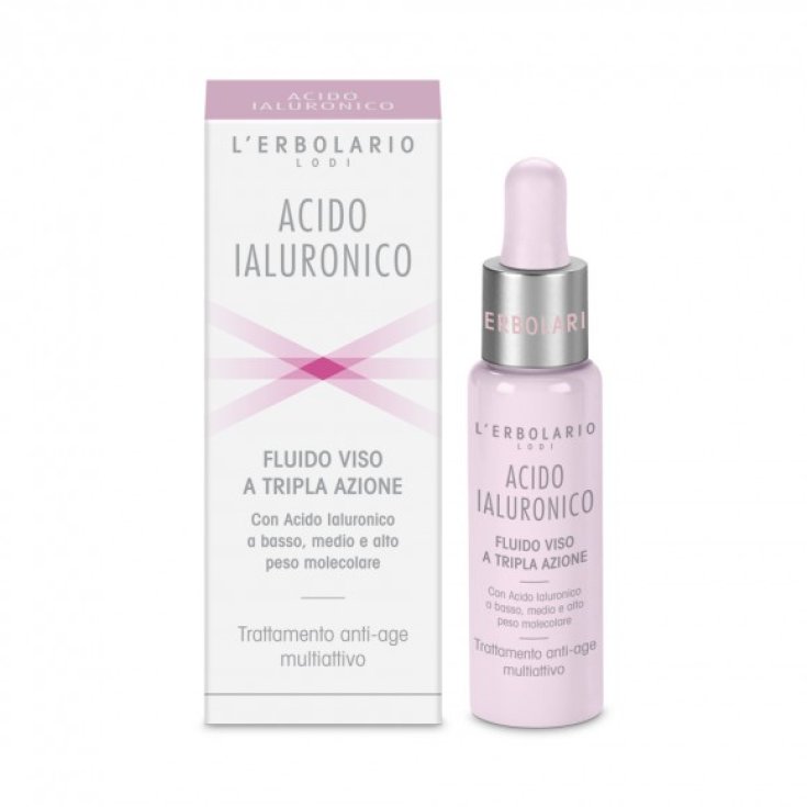 L'Erbolario Hyaluronsäure-Gesichtsfluid mit dreifacher Wirkung 28 ml