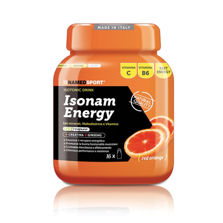 NamedSport Isonam Energy Red Orange Nahrungsergänzungspulver 480g