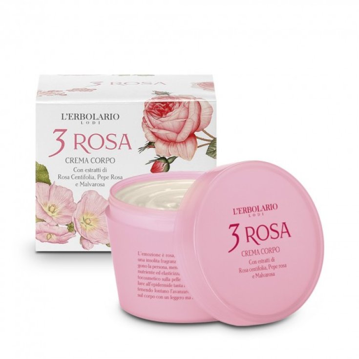 L'Erbolario 3 Rosa Körpercreme 200ml