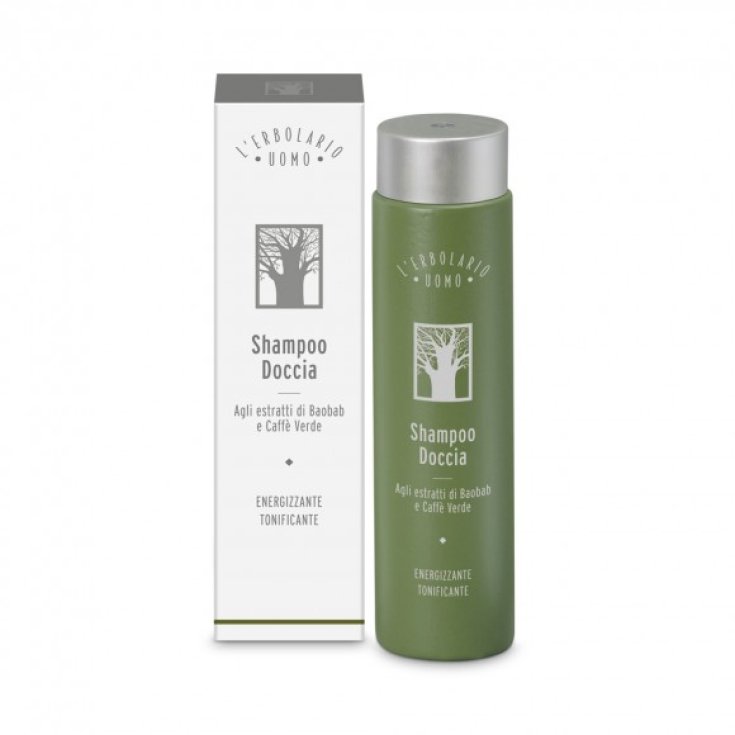 L'Erbolario Man Duschshampoo mit Baobab und grünem Kaffee 250 ml
