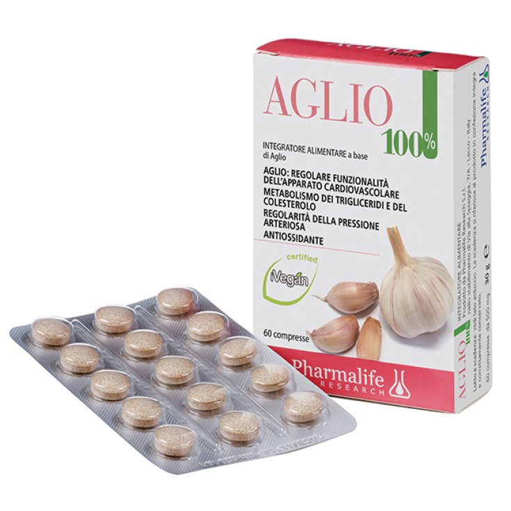 Pharmalife Knoblauch 100% Nahrungsergänzungsmittel 60 Tabletten