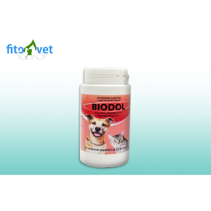 Pharmafit Biodol Nahrungsergänzungsmittel für Hunde und Katzen 30 Tabletten