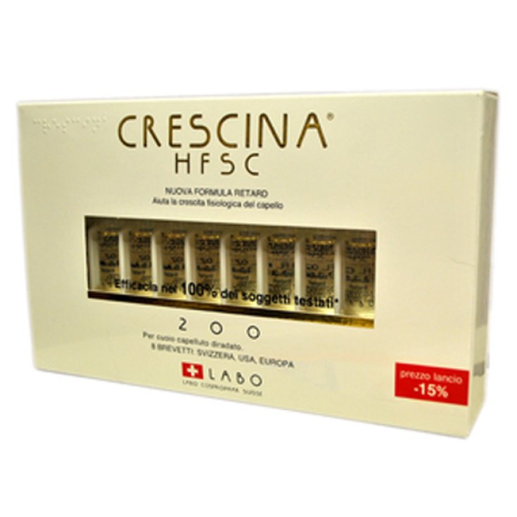 Labo Crescina HFSC Neue Formel Retard 200 Mann 10 Fläschchen