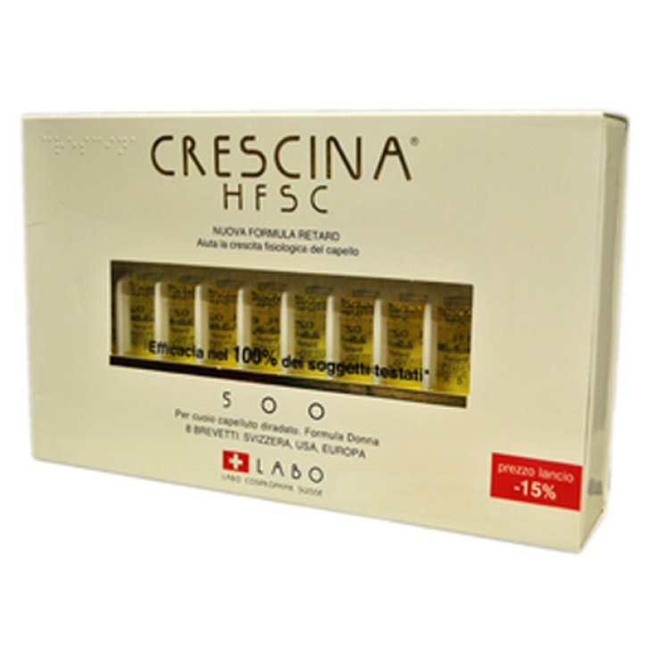 Labo Crescina HFSC Neue Formel Retard 500 Frau 20 Fläschchen