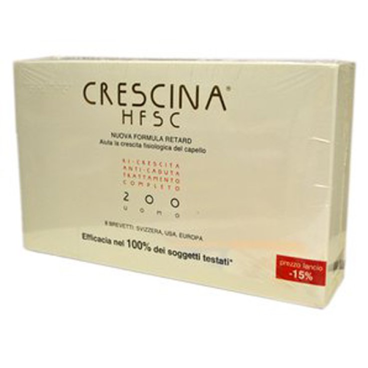 Labo Crescina HFSC New Formula Retard 200 Mann Komplette Behandlung 10 + 10 Fläschchen