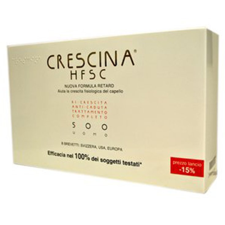 Labo Crescina HFSC New Formula Retard 500 Mann Komplette Behandlung 20 + 20 Fläschchen