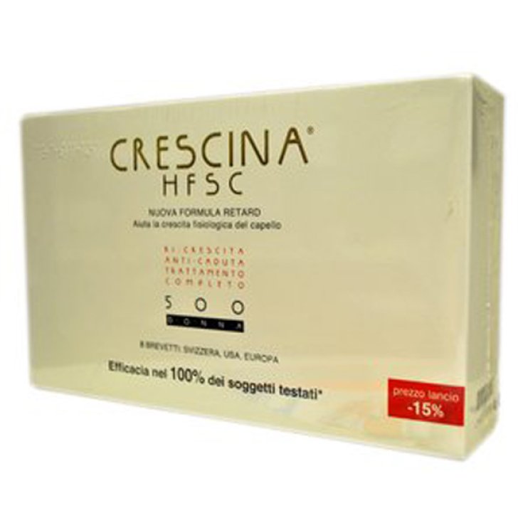 Labo Crescina HFSC New Formula Retard 500 Frau Komplette Behandlung 20 + 20 Fläschchen