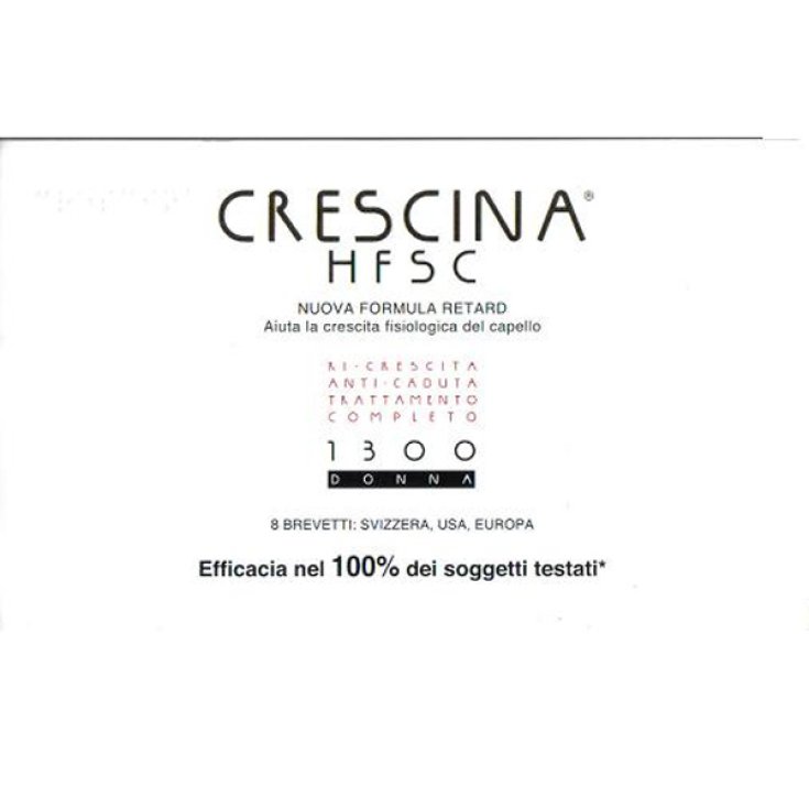 Labo Crescina HFSC New Formula Retard 1300 Frau Komplette Behandlung 20 + 20 Fläschchen