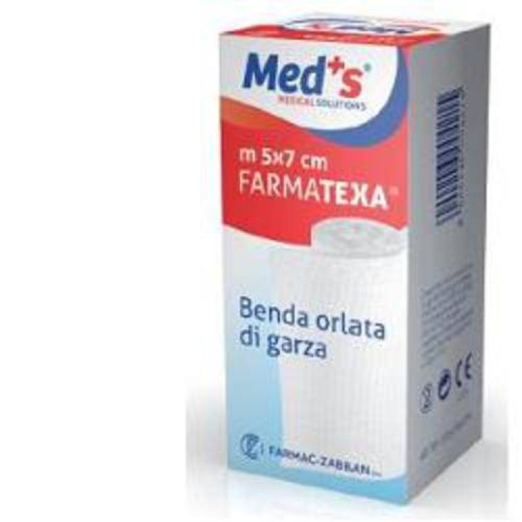 Med's FarmaTexa Bandage mit Gazerand 12/12 cm10x5m