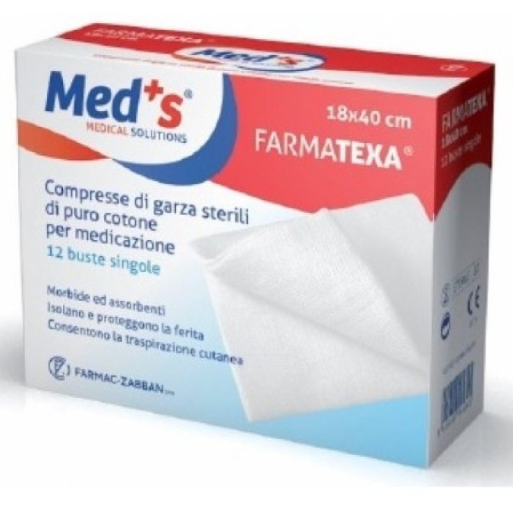 Med's FarmaTexa Sterile Mulltabletten 12/12 36x40cm 12 Stück