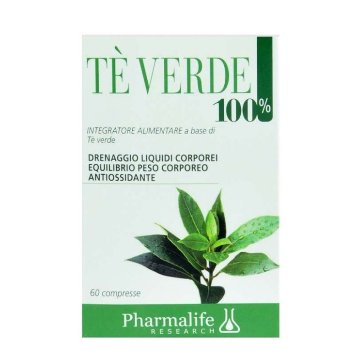 Pharmalife Research Grüner Tee 100% Nahrungsergänzungsmittel 60 Tabletten