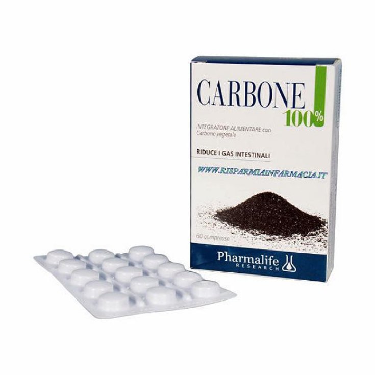 Pharmalife Research Charcoal 100% Nahrungsergänzungsmittel 60 Tabletten