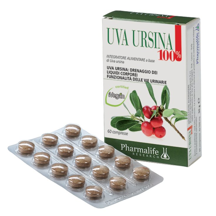 Pharmalife Research Uva Ursina 100% Nahrungsergänzungsmittel 60 Tabletten