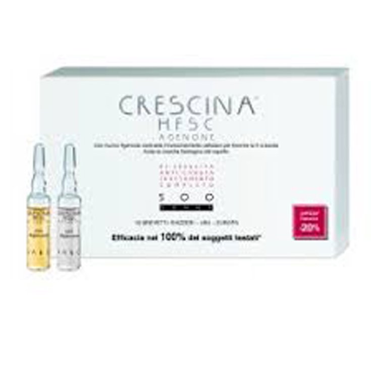 Labo Crescina HFSC Agenone Complete Treatment Dosierung 500 Frau Größe 20 + 20 Ampullen