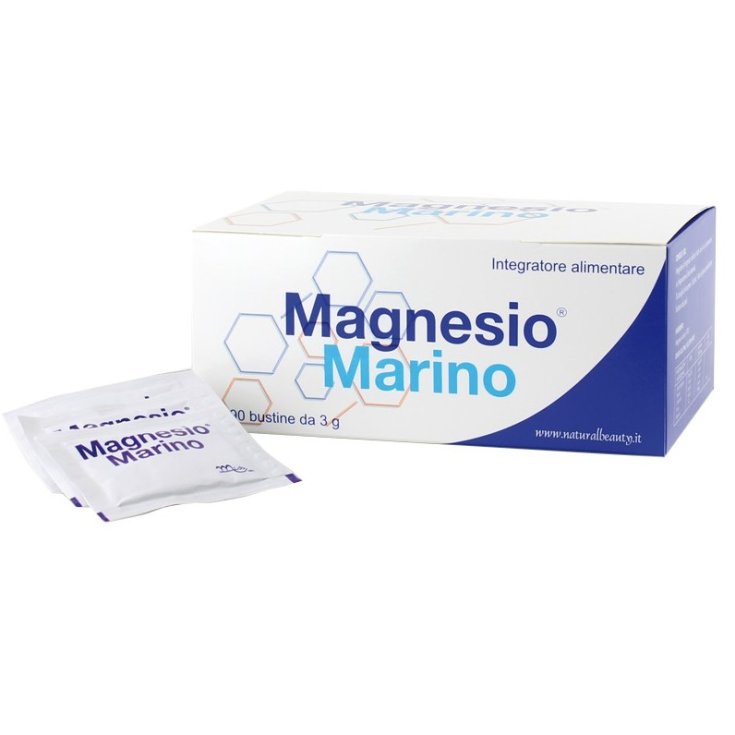 Naturalbeauty Marine Magnesium Nahrungsergänzungsmittel Glutenfrei 90 Beutel