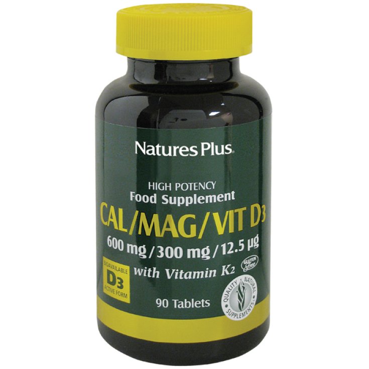 Natures Plus Cal / Mag / VitD3 Nahrungsergänzungsmittel 90 Tabletten