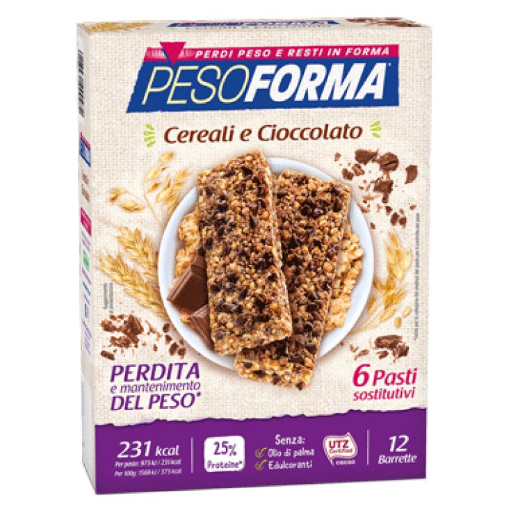 Pesoforma Müsli- und Schokoriegel 6 Mahlzeiten 12 Riegel