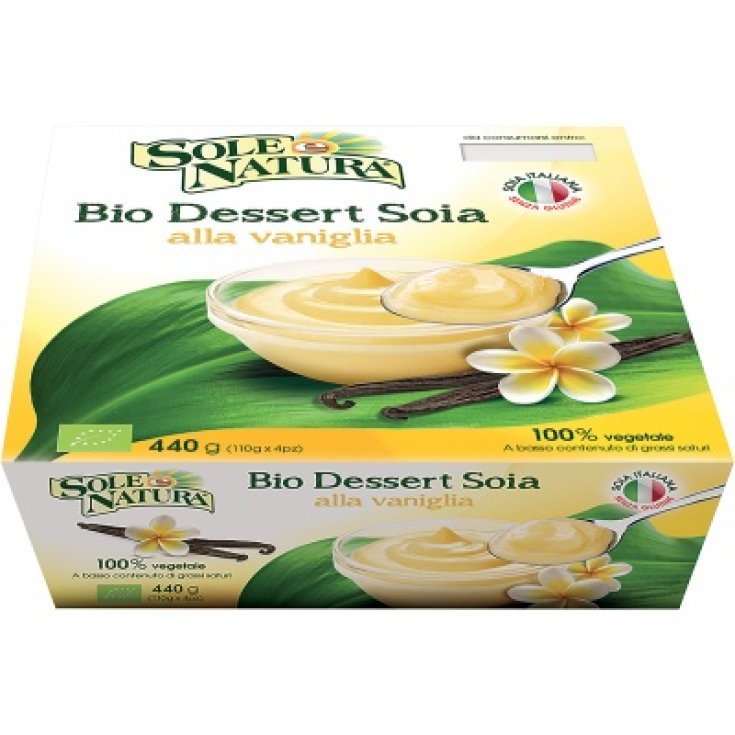 Fior Di Loto Sole E Natura Bio-Vanille-Soja-Dessert 4x110g