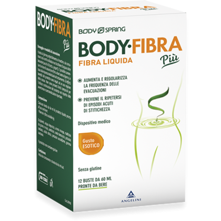 Body Spring Body Fiber Extra exotischer Geschmack Glutenfrei 12 Beutel à 60 ml