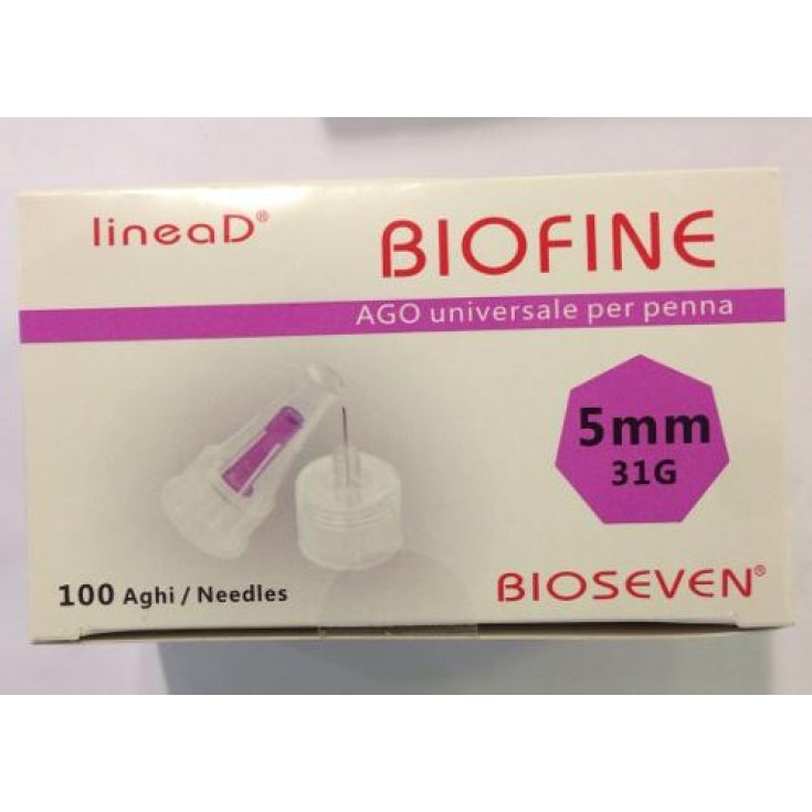 LineaD Biofine Universalnadel für Pen 5mm 31G 100 Nadeln