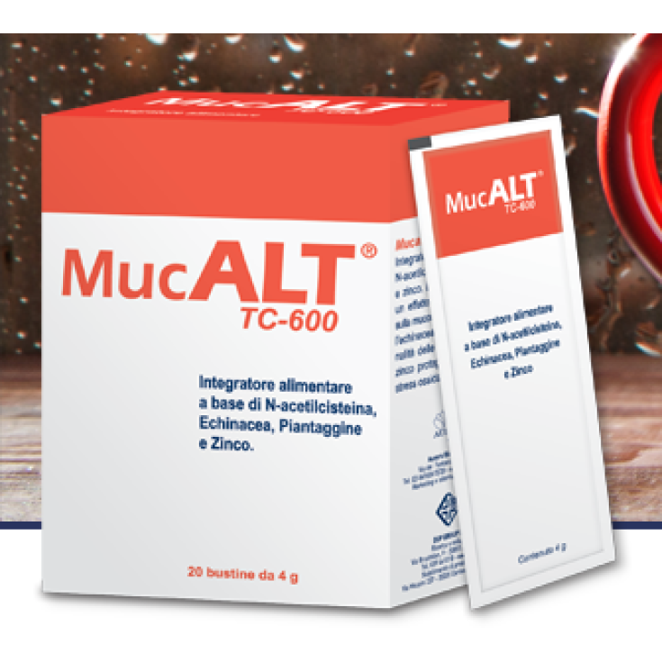 DdFarma Mucalt Tc-600 Nahrungsergänzungsmittel 20 Beutel à 4 g