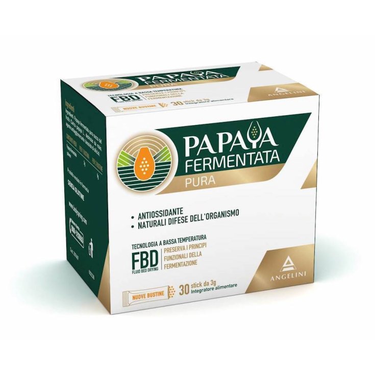 Angelini Papaya Fermentiertes reines Nahrungsergänzungsmittel 30 Sticks à 3 g