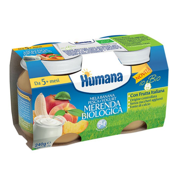 Humana Bio Snack Apfel Banane Pfirsich Joghurt 2x120g