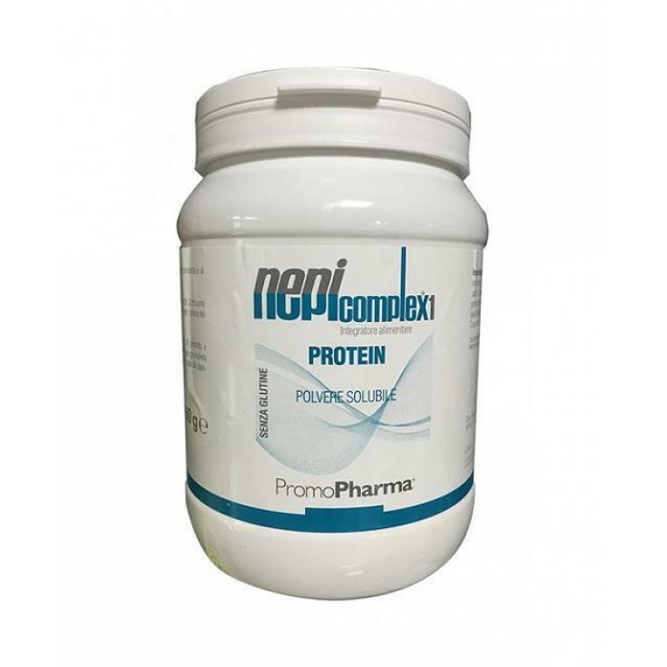 PromoPharma Nepicomplex1 Protein-Nahrungsergänzungspulver, Kakaogeschmack, glutenfrei, 450 g