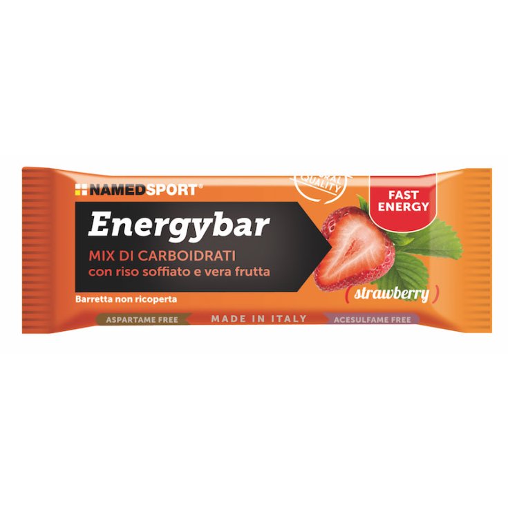 NamedSport Energybar Erdbeer Nahrungsergänzungsriegel 35g