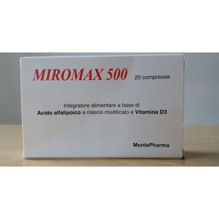 MontePharma Miromax 500 Nahrungsergänzungsmittel 20 Tabletten