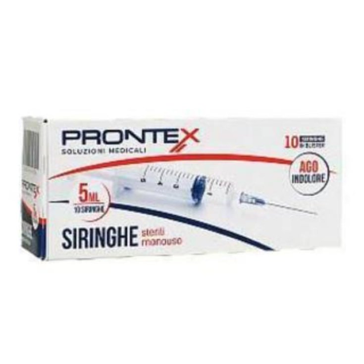 Safety Prontex Spritze 5 ml mit schmerzfreier Nadel 10 Stück