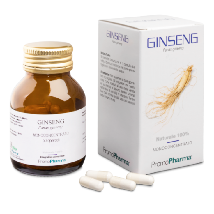 PromoPharma Ginseng Monoconcentrato Nahrungsergänzungsmittel 50 Kapseln