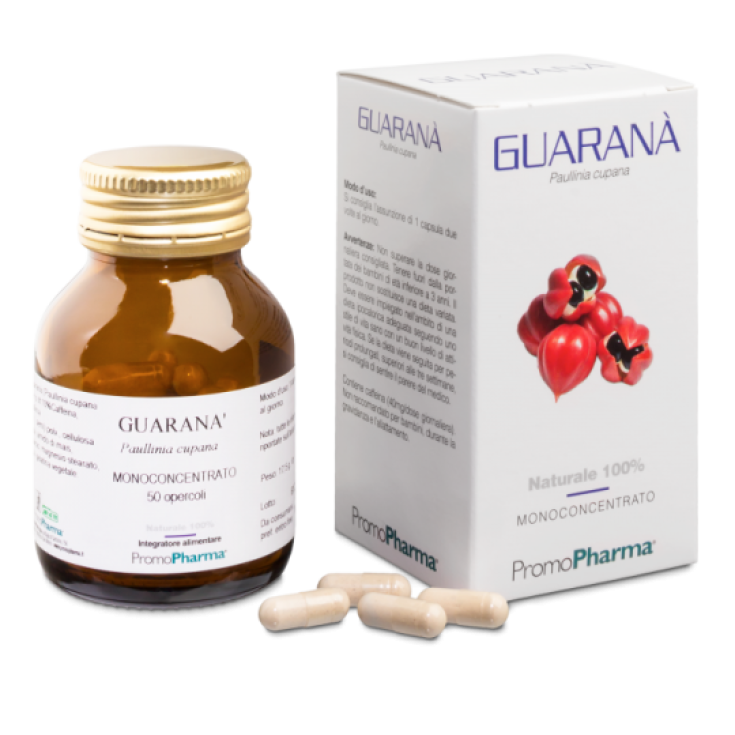 PromoPharma Guarana Monoconcentrato Nahrungsergänzungsmittel 50 Kapseln