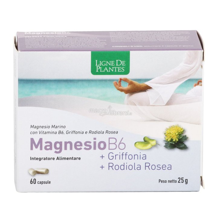 Magnesium B6 Griffonia Rodiola Nahrungsergänzungsmittel 60 Kapseln