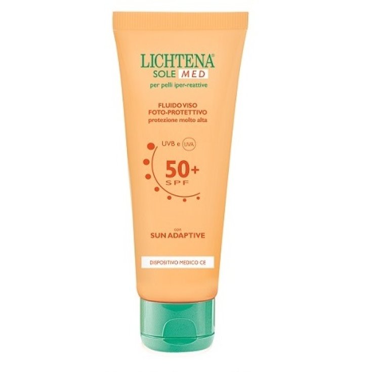 Lichtena Med Fluid SPF 50+ Sonnencreme für das Gesicht, hyperreaktive Haut, 50 ml