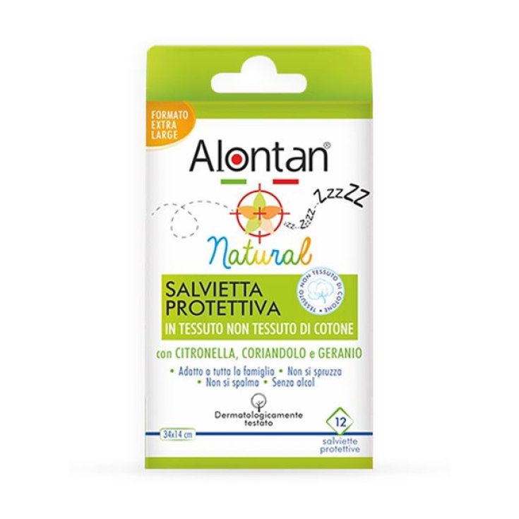 Alontan® Naturschutztücher mit Citronella Koriander und Geranie 12 Stück