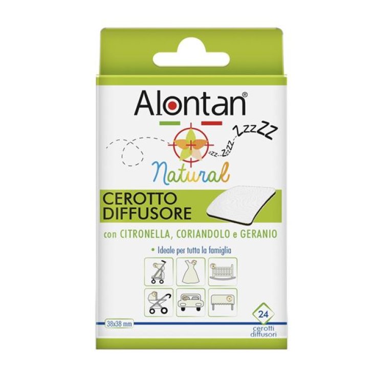 Alontan® Natural Diffuser Patch mit Citronella Koriander & Geranie 24 Stück 38x38mm