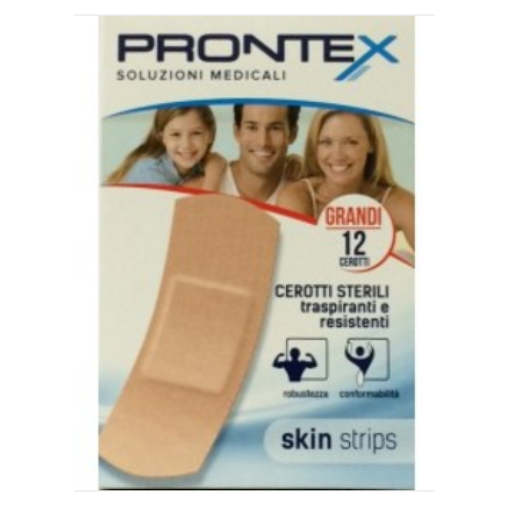 Safety Prontex Skin Strips 12 große Pflaster