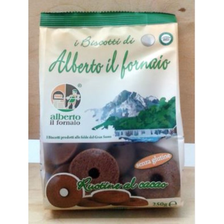 Alberto Il Fornaio Cocoa Wheels Glutenfreies Shortbread 250g