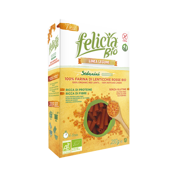 Felicia Bio Sedanini Pasta mit roten Linsen glutenfrei 250g