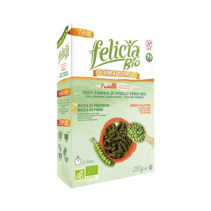 Felicia Bio Fusilli mit grünen Bio-Erbsen 250g