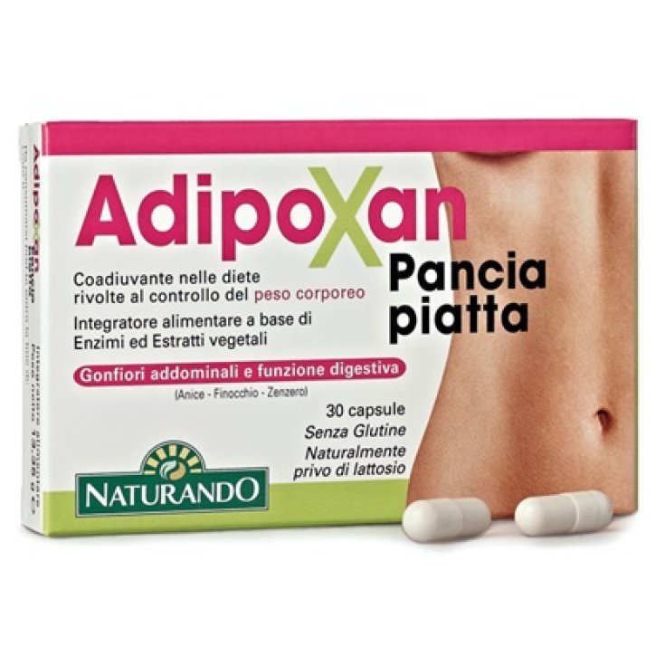 Adipoxan Flat Belly Nahrungsergänzungsmittel 30 Tabletten