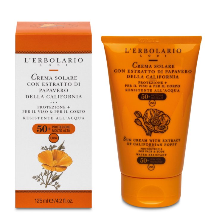 L'Erbolario Sonnencreme Mohnextrakte Spf50 + 125ml