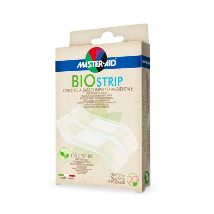 Master-Aid® Bio-Streifen-Pflaster mit geringer Umweltbelastung, groß, 78 x 26 mm, 10 Stück