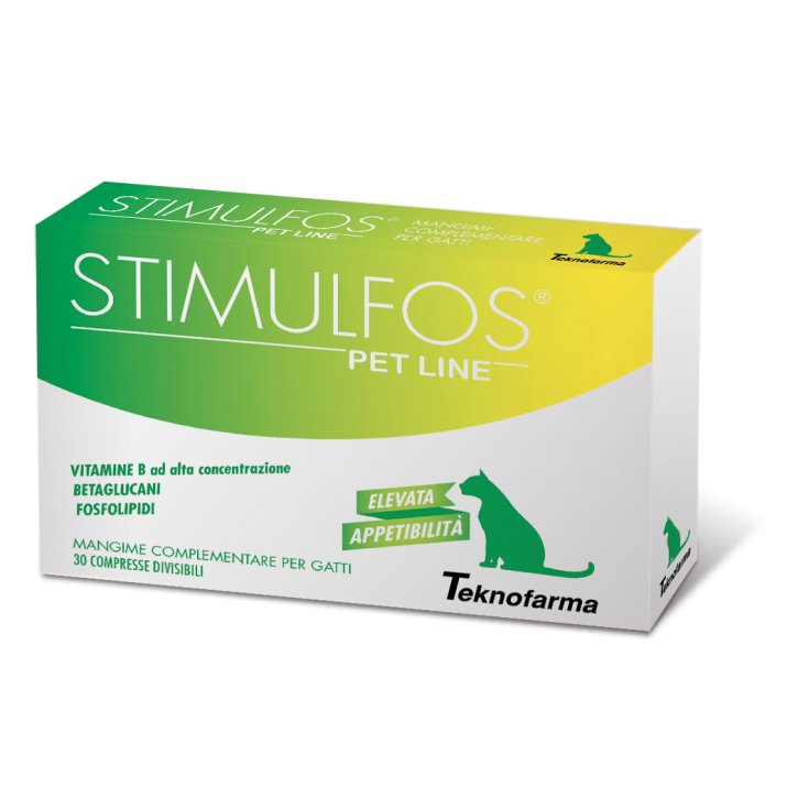 Teknofarma Stimulfos Nahrungsergänzungsmittel für Katzen 30 Tabletten