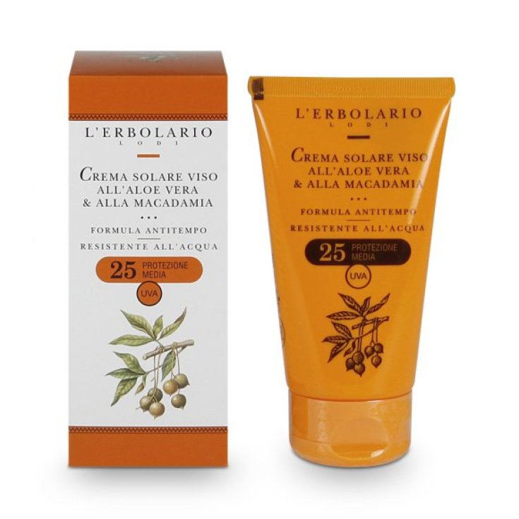 L'Erbolario Gesichts-Sonnencreme mit Aloe Vera & Macadamia SPF25 75ml