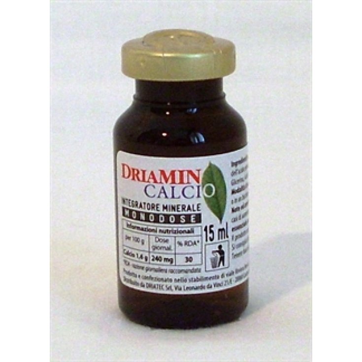 Driatec Driamin Calcium Mineral Supplement Packung mit 10 Fläschchen à 15 ml