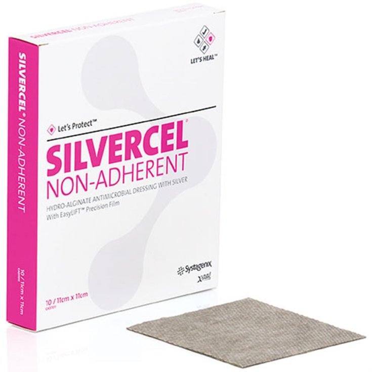 Systagenix Silvercel nichthaftender Verband 10x20cm