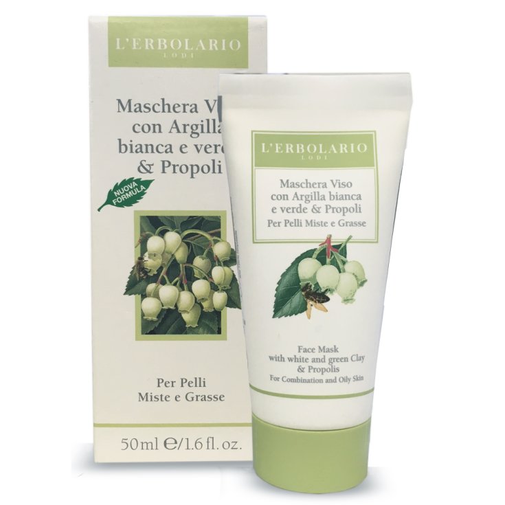 L'Erbolario Gesichtsmaske mit Tonerde und Propolis 50ml
