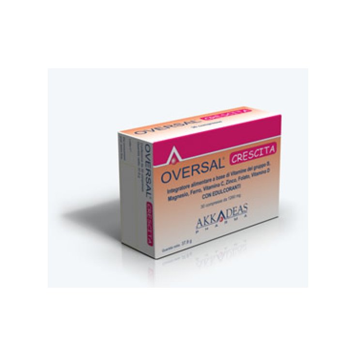 Akkadeas Pharma Oversal Growth Nahrungsergänzungsmittel 30 Tabletten